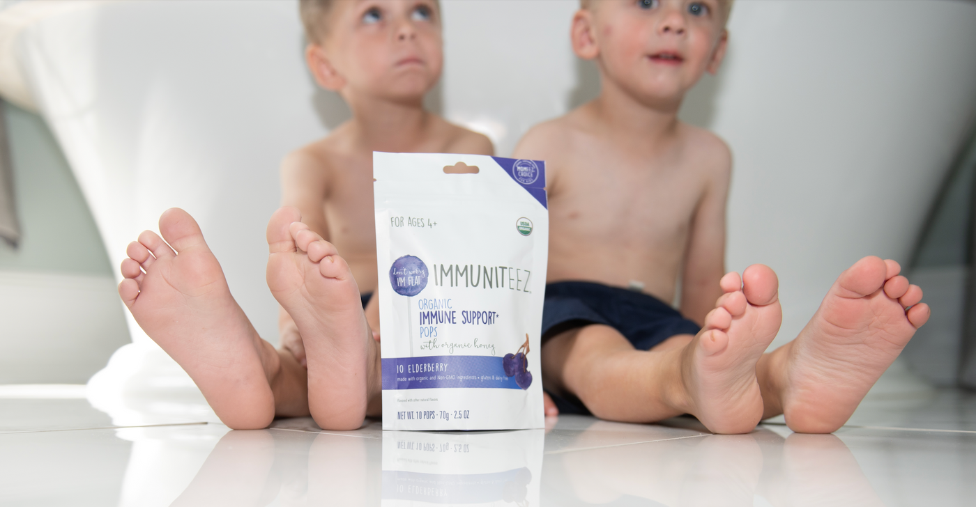 Immuniteez Immune Support Elderberry Kids Cough Cold Medicine Boys Toddlers Lollipop Momeez Choice